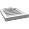 Ekena Millwork Octagonal Top Surface Mount PVC Gable Vent w/ 2"W x 2"P Brickmould Sill Frame, 14"W x 20"H GVPOT14X2003SF - alternate 5